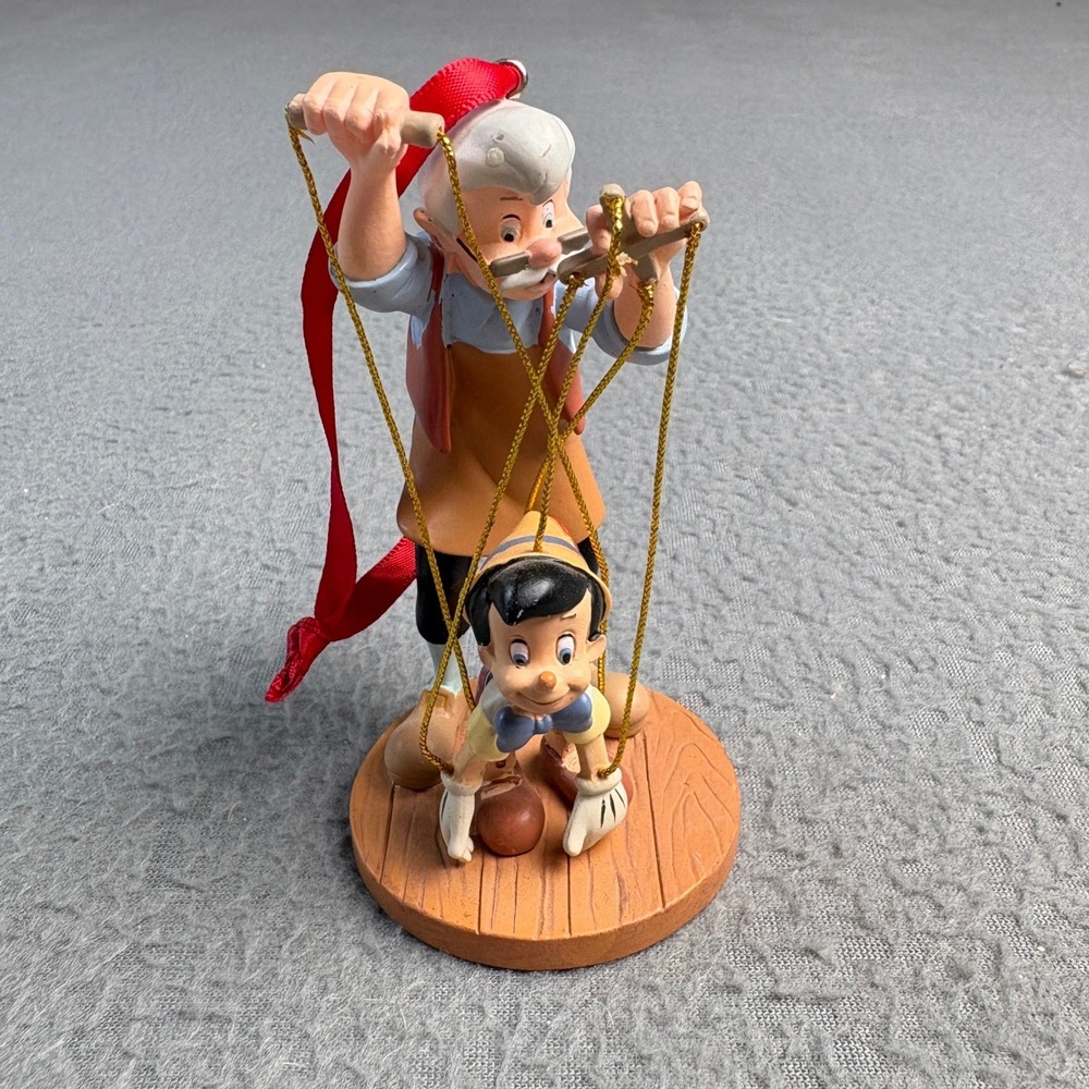 Disney Store Sketchbook Geppetto and Pinocchio Marionette Ornament 2019